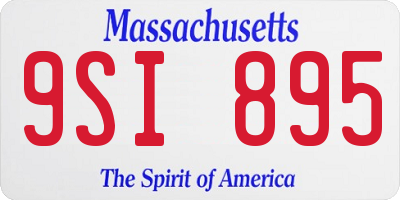 MA license plate 9SI895