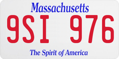 MA license plate 9SI976