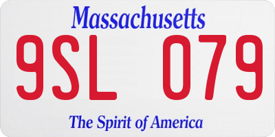 MA license plate 9SL079