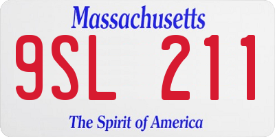 MA license plate 9SL211