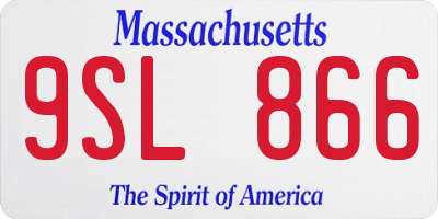 MA license plate 9SL866