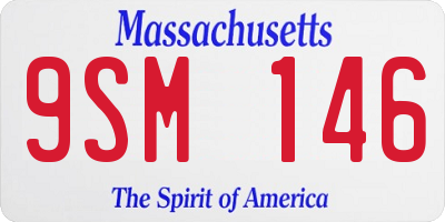 MA license plate 9SM146