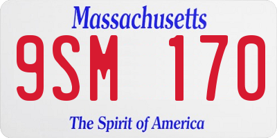 MA license plate 9SM170