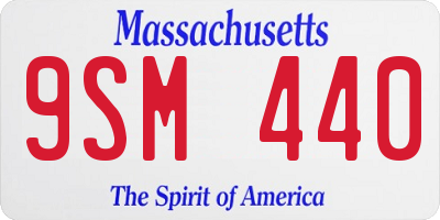 MA license plate 9SM440