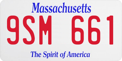MA license plate 9SM661