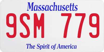 MA license plate 9SM779