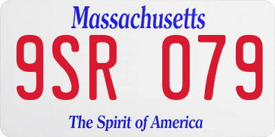 MA license plate 9SR079