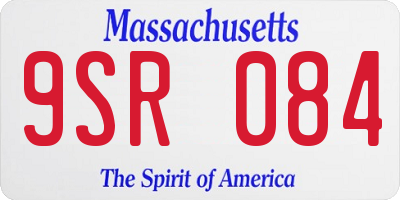 MA license plate 9SR084