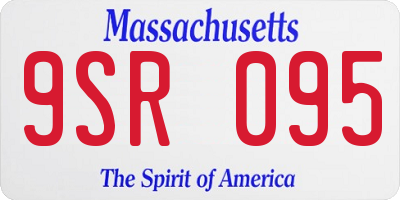 MA license plate 9SR095