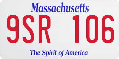 MA license plate 9SR106
