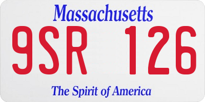 MA license plate 9SR126