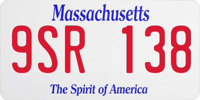 MA license plate 9SR138