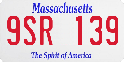 MA license plate 9SR139