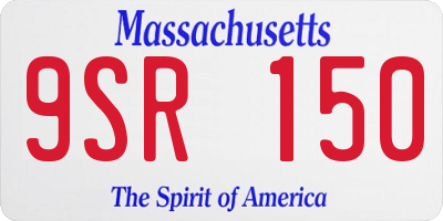 MA license plate 9SR150