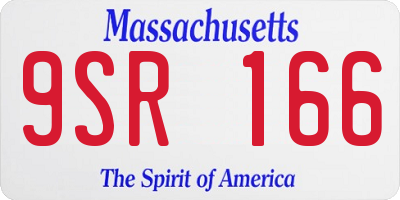 MA license plate 9SR166
