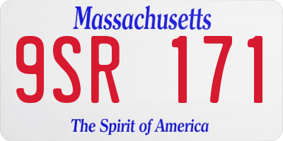 MA license plate 9SR171