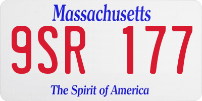 MA license plate 9SR177
