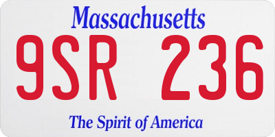 MA license plate 9SR236