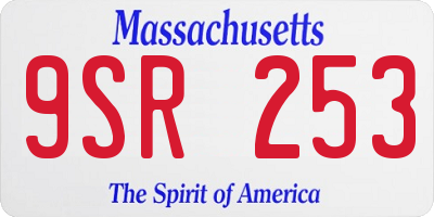 MA license plate 9SR253