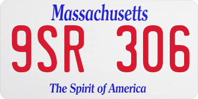 MA license plate 9SR306