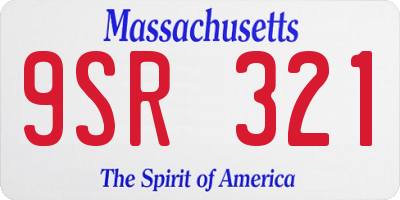 MA license plate 9SR321