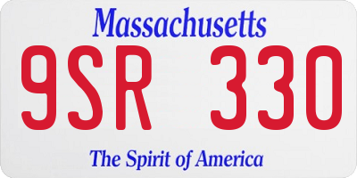 MA license plate 9SR330