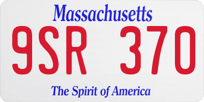 MA license plate 9SR370
