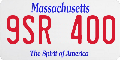 MA license plate 9SR400