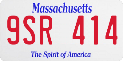 MA license plate 9SR414