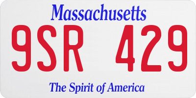 MA license plate 9SR429