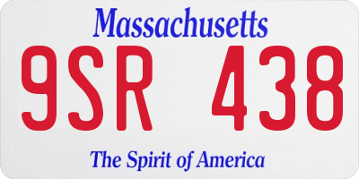 MA license plate 9SR438