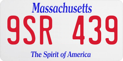 MA license plate 9SR439