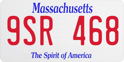 MA license plate 9SR468