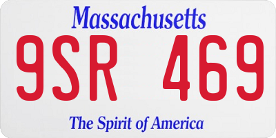 MA license plate 9SR469