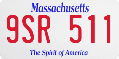 MA license plate 9SR511