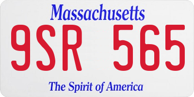 MA license plate 9SR565