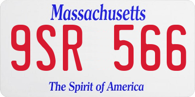 MA license plate 9SR566