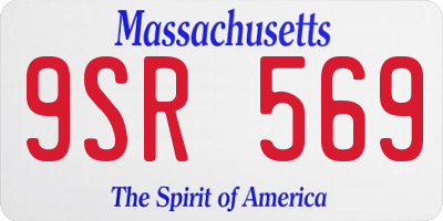 MA license plate 9SR569