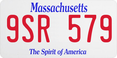 MA license plate 9SR579