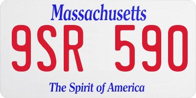 MA license plate 9SR590