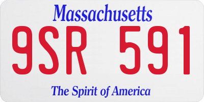 MA license plate 9SR591