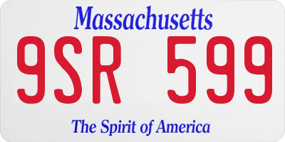 MA license plate 9SR599