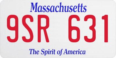 MA license plate 9SR631