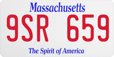MA license plate 9SR659