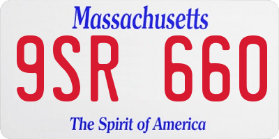 MA license plate 9SR660