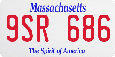 MA license plate 9SR686