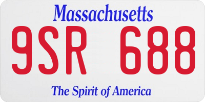 MA license plate 9SR688