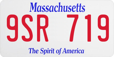 MA license plate 9SR719