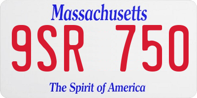 MA license plate 9SR750