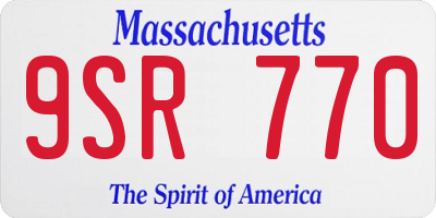 MA license plate 9SR770